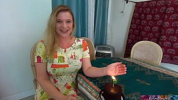Play This blonde with big breasts is doing oral xxx for the first time and she wants to do it too