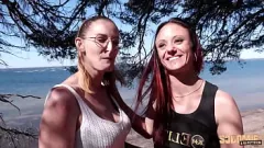 Redă Arianna și Angelina într-un trio FFH plin de vapori cu sâni mari și mici