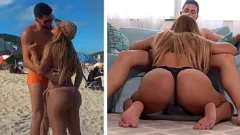 Reproducir La apasionada escapada sexual en la playa de la MILF brasileña María