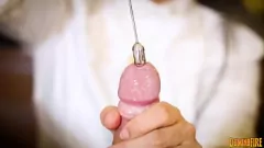 Play Femdom Sounding: Hardcore BDSM Session with Latex Gloves