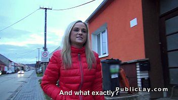 Play Seduced blonde with money for outdoor xxx - porn movies